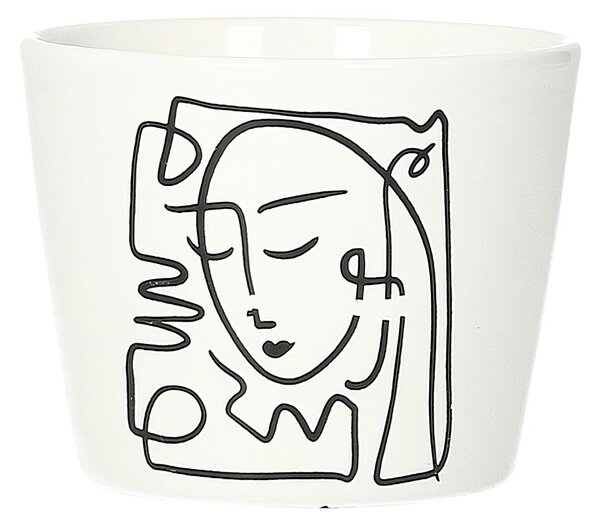 Ozdobný květináč Face II výška 8cm