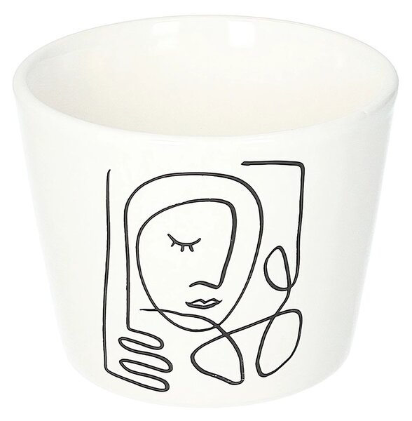 Ozdobný květináč Face I výška 8cm