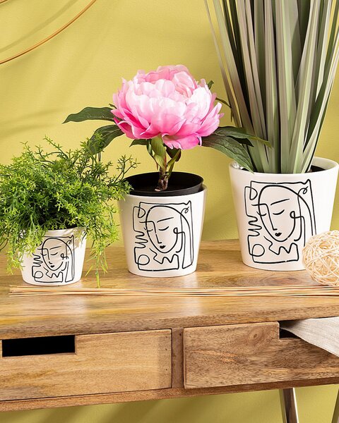 Ozdobný květináč Face II výška 12cm