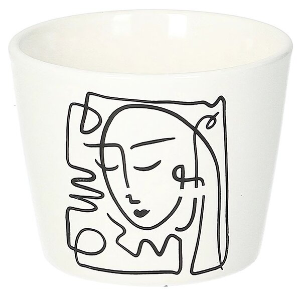 Ozdobný květináč Face II výška 8cm