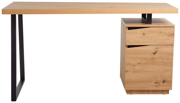 PSACÍ STŮL, černá, barvy dubu, 140/60/74 cm MID.YOU - Kancelářské stoly, Online Only