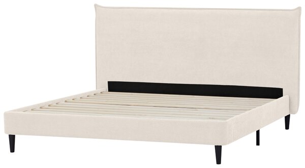 ČALOUNĚNÁ POSTEL, 180/200 cm, krémová Livetastic - Manželské postele, Online Only