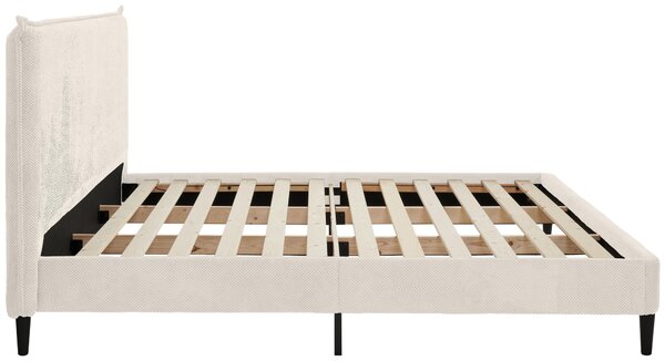 ČALOUNĚNÁ POSTEL, 180/200 cm, krémová Livetastic - Manželské postele, Online Only