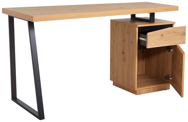 PSACÍ STŮL, černá, barvy dubu, 140/60/74 cm MID.YOU - Kancelářské stoly, Online Only