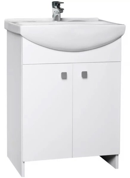 Cersanit Cersania+Rubid, umyvadlová skříňka + umyvadlo 60cm, bílá, S805-002-DSM