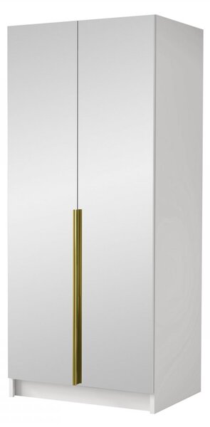 Šatní skříň Smagano III (černá) (se zrcadlem)