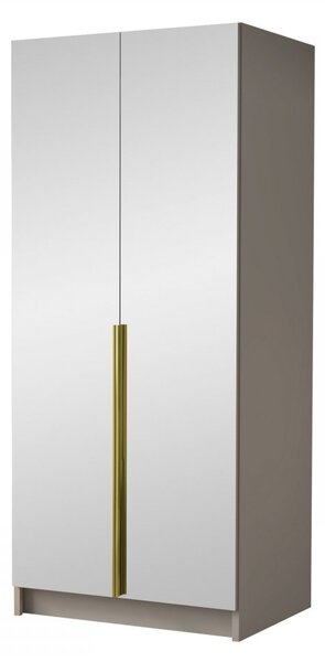 Šatní skříň Smagano III (černá) (se zrcadlem)