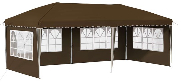 Párty stan s výsuvným stánkem 575 x 289 x 245 cm Taupe