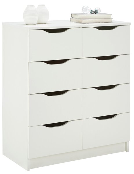 KOMODA, bílá, 80/91/40 cm MID.YOU - Široké komody, Online Only