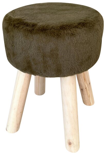 TABURET, dřevo, textil, kompozitní dřevo, 28/38 cm Ambia Home - Taburety