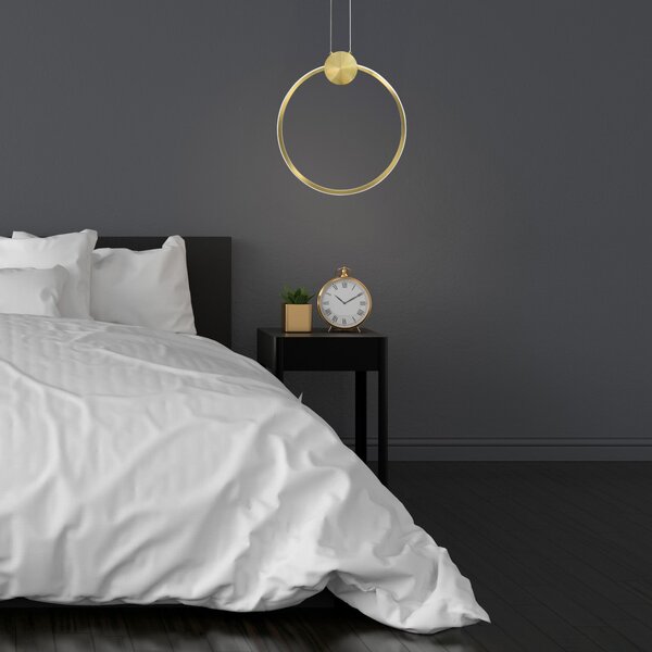 Toolight Stropní svítidlo LED APP1396-CP GOLD 40cm