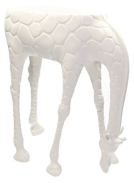 Bílý držák na květináč Giraffe