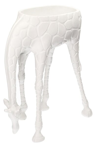 Bílý držák na květináč Giraffe