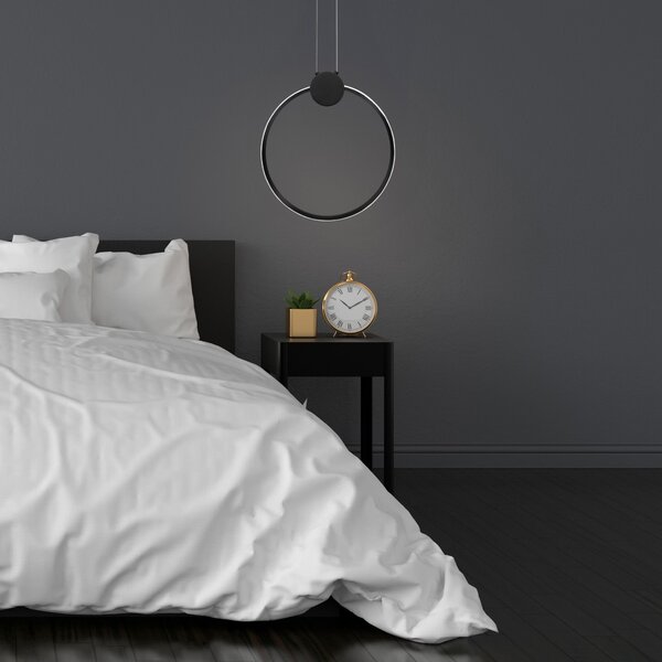 Toolight Stropní svítidlo LED APP1395-CP BLACK 40cm