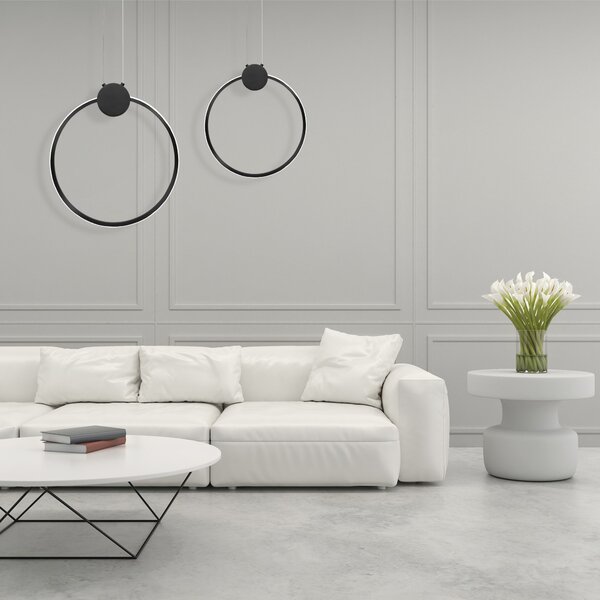 Toolight Stropní svítidlo LED APP1395-CP BLACK 40cm