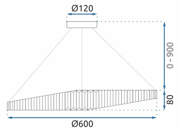 Toolight Závěsné svítidlo APP1064-1CP
