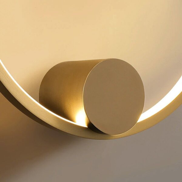 Toolight Toolight, LED nástěnné svítidlo 40cm 17W 4000K APP1388-CW, zlatá matná, OSW-00912