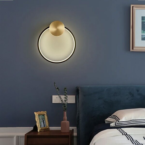 Toolight Toolight, LED nástěnné svítidlo 30cm, 13W, APP1385-CW, zlatá matná, OSW-00939