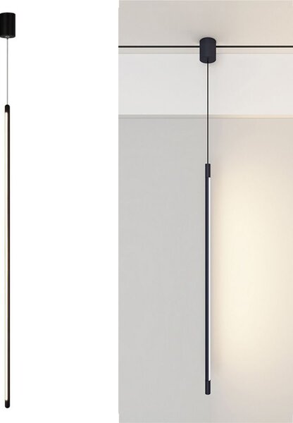 Toolight Toolight, LED stropní svítidlo 100cm 13W 4000K APP1413-C, černá matná, OSW-00964