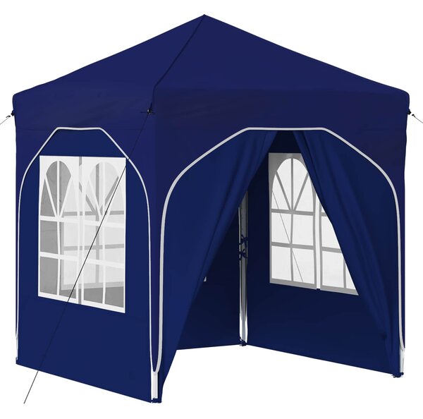 Párty stan s výsuvným stánkem 192 x 192 x 245 cm Modrá