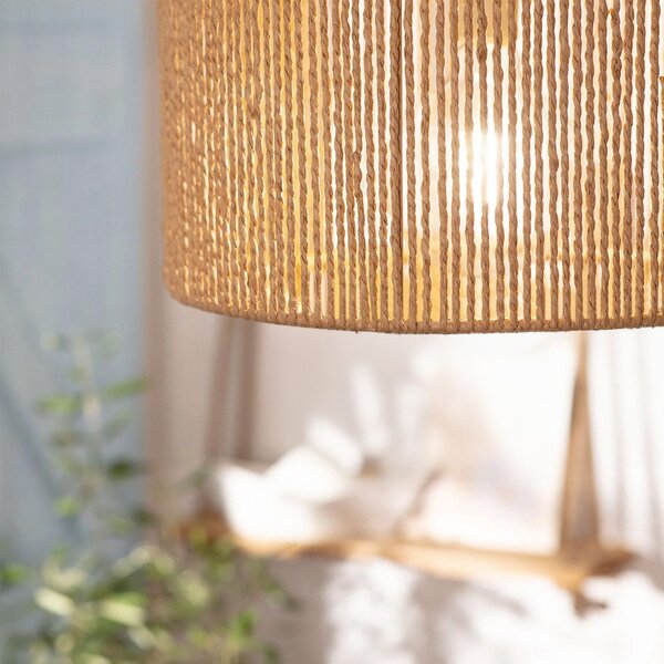 Toolight BOHO, stropní svítidlo o průměru 30cm 1xE27 APP1324-1CP, černá-hnědá, OSW-02411