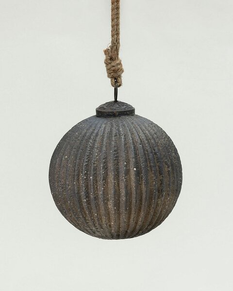Skleněná baňka Rustic Black 10 cm