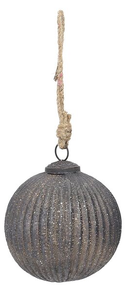 Skleněná baňka Rustic Black 10 cm