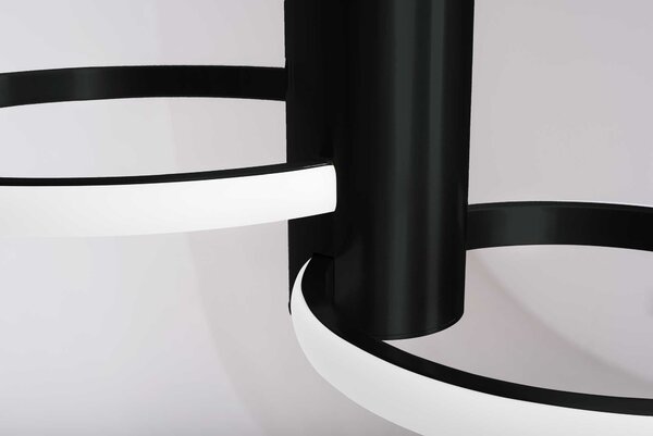 Toolight Toolight, LED stropní svítidlo 22W APP1401-CW, černá, OSW-00959