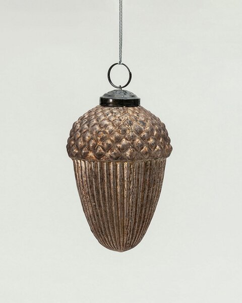 Skleněná baňka Acorn Gold 7x7x10 cm
