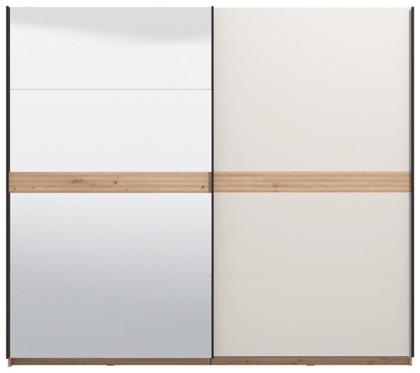 SKŘÍŇ S POSOUVACÍMI DVEŘMI, kašmírová, dub artisan, 245/217/62 cm Xora - Šatní skříně
