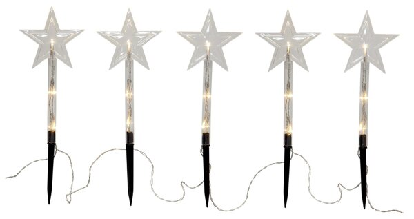 Venkovní vánoční LED osvětlení Wandy – set 5 ks