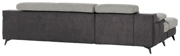 ROHOVÁ SEDAČKA, textil, světle šedá, tmavě šedá Livetastic - Sedací soupravy, Online Only