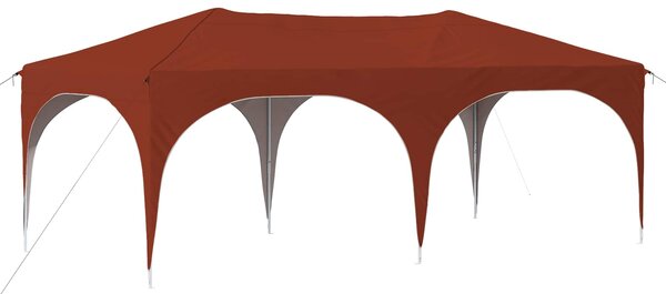 Párty stan s výsuvným stánkem 575 x 288 x 245 cm Cihlová