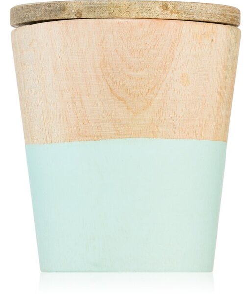 Wax Design Wood Candle Green Tea vonná svíčka 9 cm