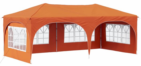 Párty stan s výsuvným stánkem 575 x 288 x 245 cm Oranžová