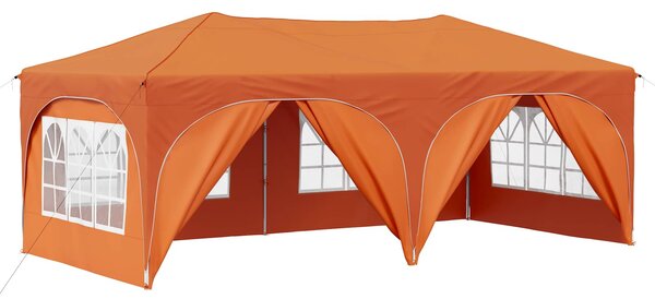 Párty stan s výsuvným stánkem 575 x 288 x 245 cm Oranžová