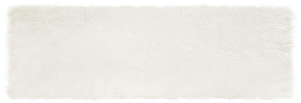 Koberec z umělé ovčí kožešiny TAFALLA Bílá 80 x 250 cm