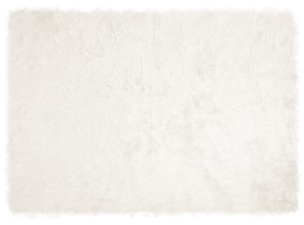 Koberec z umělé ovčí kožešiny TAFALLA Bílá 140 x 200 cm