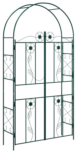 Zahradní oblouk Jednobarevný Zelená 115 x 37 x 226 cm