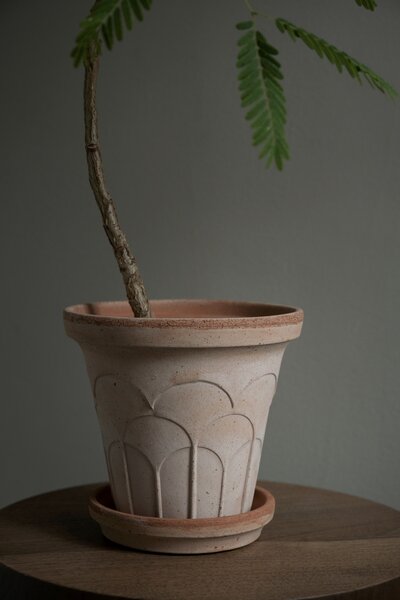 Bergs Potter Terakotový květináč Fleur Rosa - 14 cm BP154