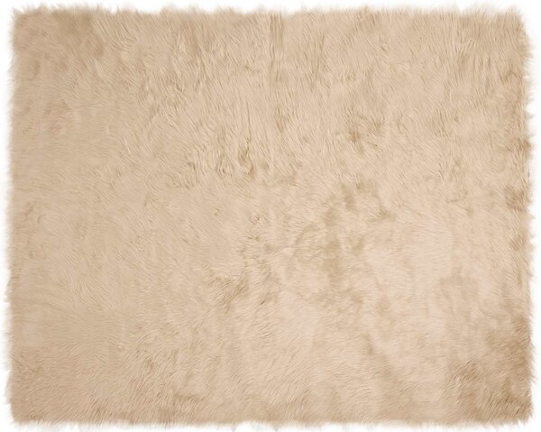 Koberec z umělé ovčí kožešiny TAFALLA Béžová 200 x 280 cm