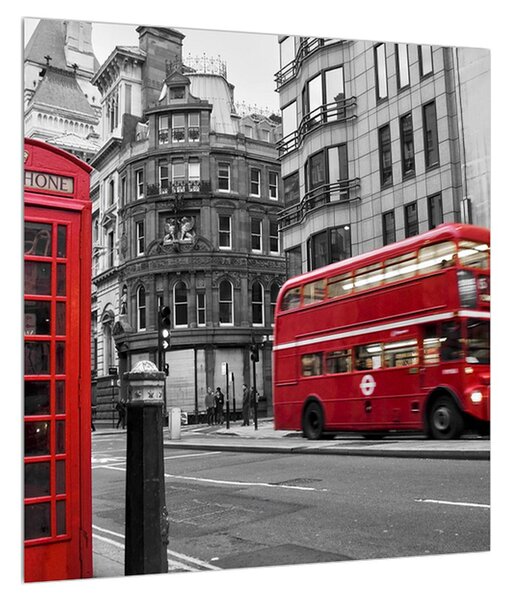 Obraz londýnské telefonní budky (40x40 cm)