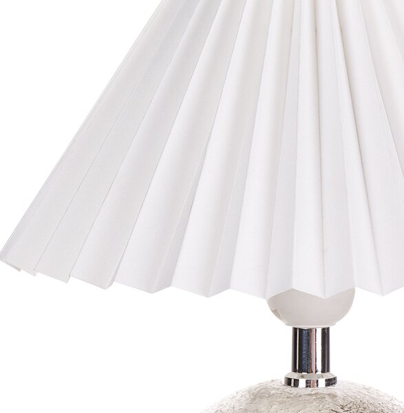 Sada 2 stolních lamp ZEYI Keramika Bílá