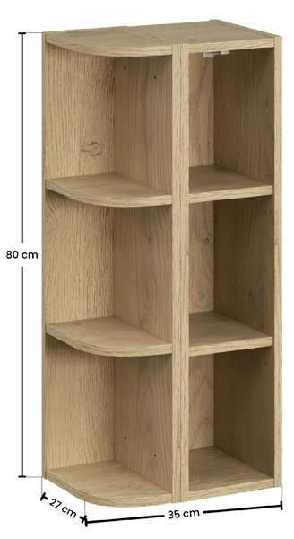 Comad Koupelnový regál Dalia Cashmere dub cremona