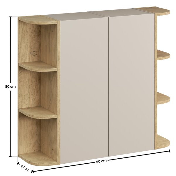 Comad Set koupelnového nábytku Dalia Cashmere 30 dub cremona/kašmír mat