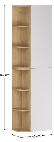 Comad Set koupelnového nábytku Aster White 30 bílá mat police 15 cm