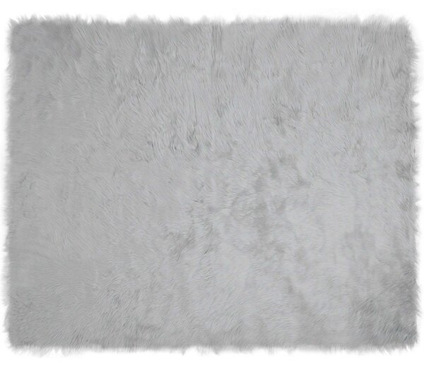 Koberec z umělé ovčí kožešiny TAFALLA Šedá 200 x 280 cm