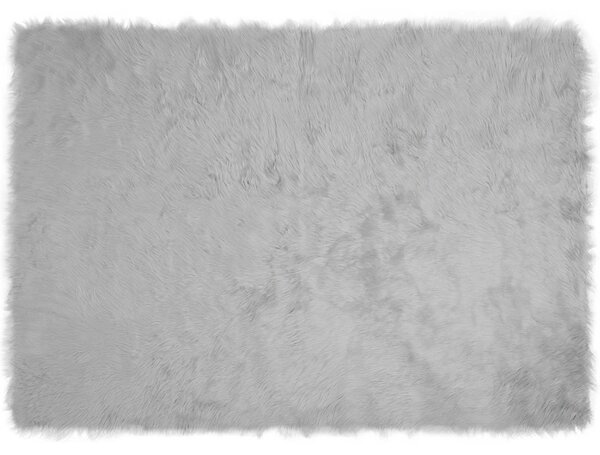 Koberec z umělé ovčí kožešiny TAFALLA Šedá 140 x 200 cm