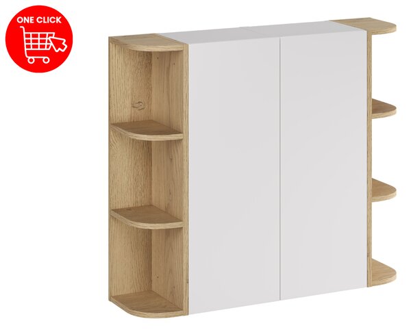 Comad Set koupelnového nábytku Aster White 30 bílá mat police 15 cm