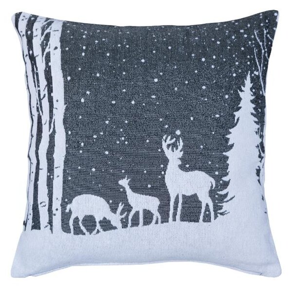 Povlak MOTIV fauna bílošedá 45 x 45 cm
